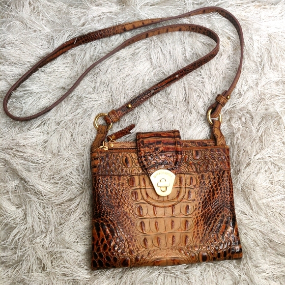 Brahmin Bags Brahmin Croc Messenger Bag Poshmark